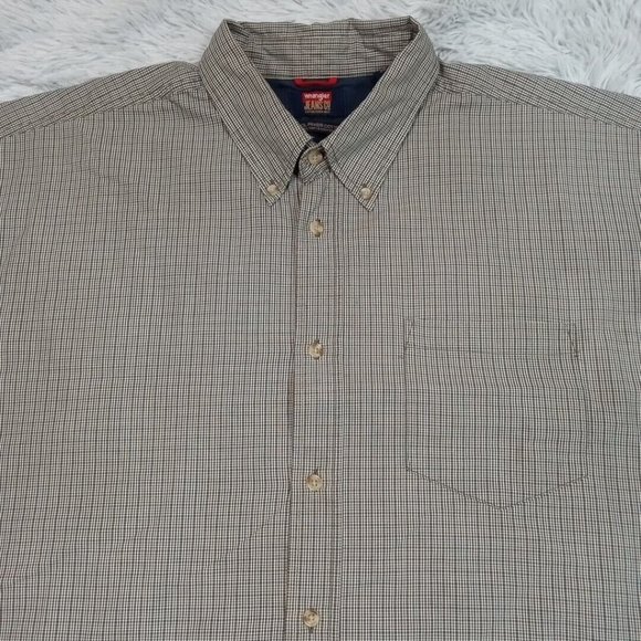 Wrangler Jeans Co Mens Shirt Button Up 2XL Multicolor Cool River Cotton XXL - Picture 4 of 13